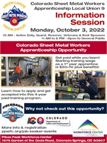 Colorado Sheet Metal Workers Apprenticeship Local Union 9 – In-Person Information Session