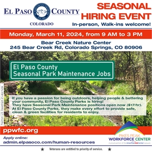 El Paso County Seasonal Hiring Event