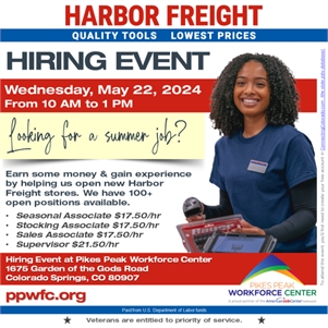 Harbor Freight Hiring Event