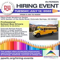 D11 – Colorado Springs School District 11 – In-Person Hiring Event